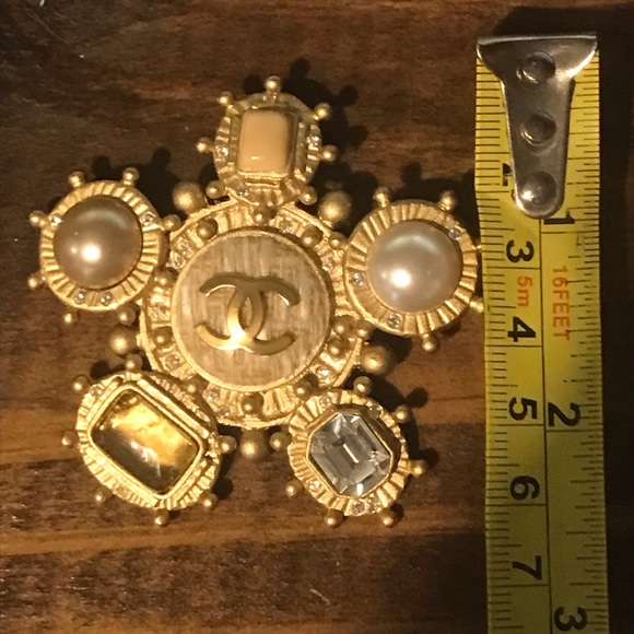 Chanel Brooch Gripoix Tweed Ship Nautical 2005 Byzantine - Picture 4 of 8